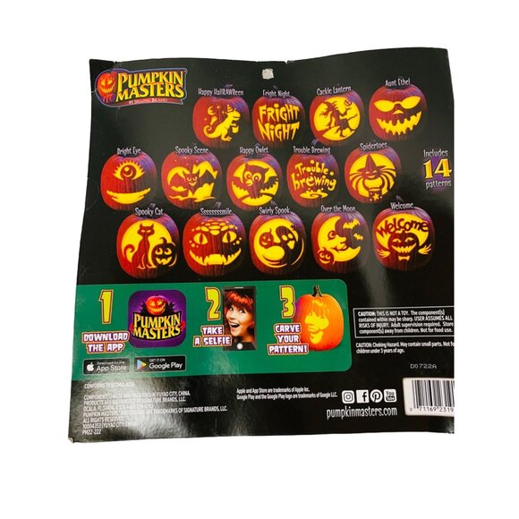 Pumpkin Masters All In One Carving Party Kit 21 Pieces Includes Saws Scoop Crayo - Picture 2 of 11